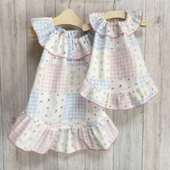 kurara mama様専用です　チュニックワンピ　パッチワーク生地　犬服