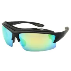 L-BALANCE EYES サングラス ブラック/ミラー