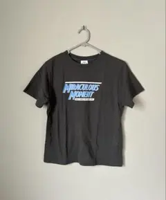 coen ロゴプリント Tシャツ チャコールグレー M