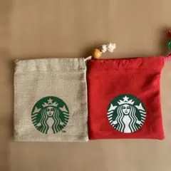 Starbucks 布製巾着ポーチセット
