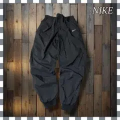 00's 白タグ NIKE ナイキ 裾リブ ナイロンパンツ M