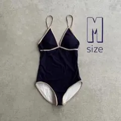 ［新品］シンプルライン スイムウェア L ネイビー 人気 流行り 水着 大人 紺