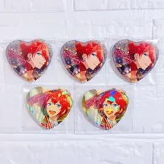 あんスタ 朱桜司 とるパカ 缶バッジ ハート型