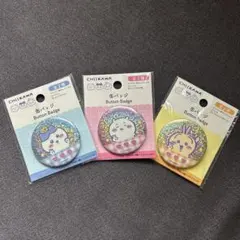 ちいかわ 缶バッジ ちいかわ　ハチワレ　うさぎ　3個セット　ダイソー