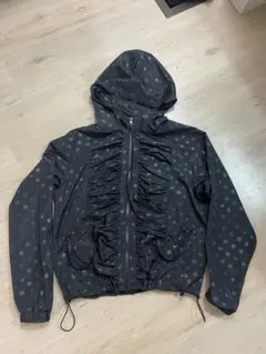 ドット柄 フードジャケット