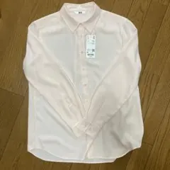 UNIQLO淡いピンクの長袖ブラウス Mサイズ