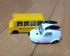 トミカ スヌーピー スクールバス ドリームトミカ 2台セット