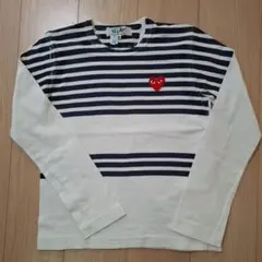 PLAY COMME des GARCONS ボーダー長袖Tシャツ M