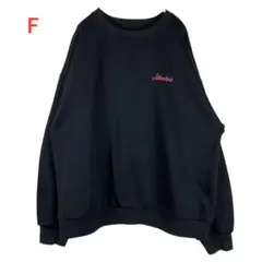 美品　クロ　Fサイズ　GRL バニー グラフィック スウェット 裏起毛