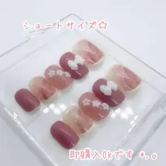 ニュアンスガーリーネイルチップ 韓国 地雷 量産型 フレンチガーリー シンプル