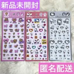 ぴたぷくステッカー Pitapuku Sticker ハローキティ3枚セット