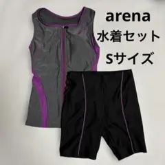 arena スポーツ用 水着 フィットネス タンクトップ ショートパンツ セット