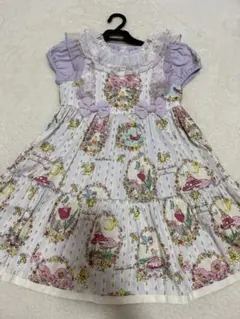 タグ付き新品】MILK スウィートパフェ柄 ツィギーワンピース（黄色