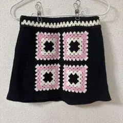 ZARA キッズ クロシェ編み ミニスカート 120cm