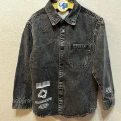 【fuu.様専用】ZARA 男の子　デニムシャツ　128 ヴィンテージ風