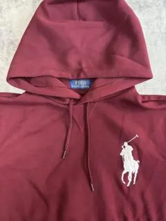 POLO RALPH LAUREN バーガンディ パーカー
