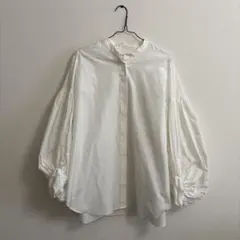 美品 theory luxe バンドカラーシャツ コットンポプリン 日本製 白 theory luxe コットンポプリン バンドカラーシャツ YANA 白 38 - メルカリ