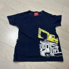 OJC 半袖Tシャツ 110cm ネイビー 働く車のサムネイル