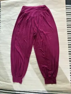 ヨガ　ベリーダンス　サルエルパンツ マゼンタピンク