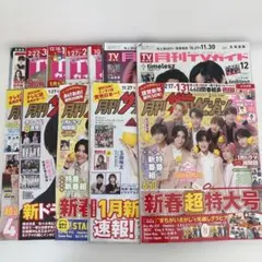 TVガイド ・テレビジョン12冊