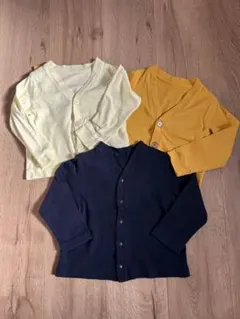 ユニクロ　90サイズ　カーディガン3点セット