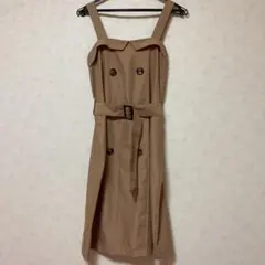 トレンチコート風ワンピース
