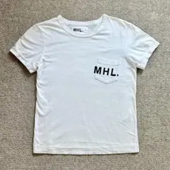 MHL. マーガレットハウエル ホワイト ロゴ ポケットTシャツ サイズⅠのサムネイル