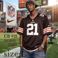 NIKE NFL ブラウンズ ジョーヘイデン ゲームシャツ アメフト 濃茶