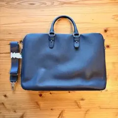 agnes b. アニエスベー 2WAY ビジネスバッグ ネイビー メンズのサムネイル