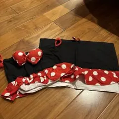 赤と黒の水玉模様 お弁当袋とランチマット