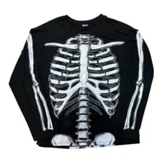 Y2K スケルトンデザイン ボーン 骨 ロンT
