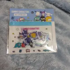 サンキューマート　サンリオキャラクターズ　フレークステッカー　シール