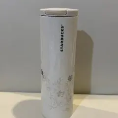 韓国スターバックス 花柄 タンブラー ホワイト