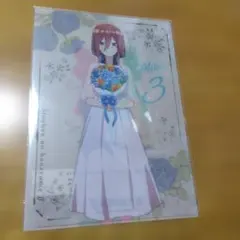 85 五等分の花嫁 中野三玖 ドレス姿　Ａ−４クリアファイル