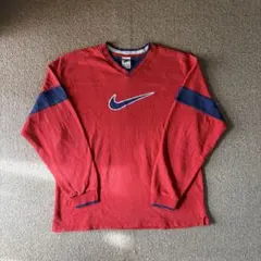 【古着】90s 00s NIKE スウェット ビッグスウッシュ 白タグ