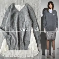 あかあかsacai luck サカイラック ニット　チュニック　アンゴラ 2026年最新】sacai luck レディース ニット・セーターの人気アイテム
