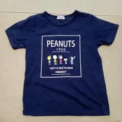 PEANUTS Tシャツ ネイビー　130