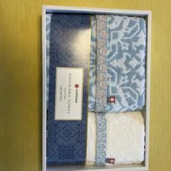 値下げ〜西川　今治タオル　フェイスタオル1枚　ウォッシュタオル1枚