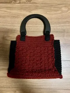 ハンドメイド　ニットバッグ