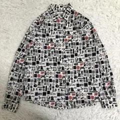 極美品✨近年タグ PSポールスミス 長袖シャツ 総柄 写真柄 大きいサイズ 42