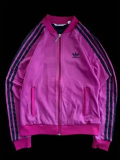 希少 90s adidas トラックジャケット ピンク トレフォイル アディダス
