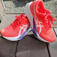 【美品】ASICS マジックスピード4 24.5cmワイド30km未満