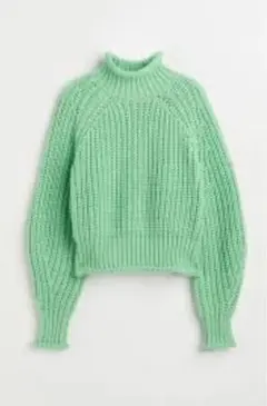 H&M ニット ミントグリーン