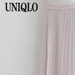 UNIQLO ユニクロ プリーツスカート 薄手 ウエストゴム 裏地 キュート
