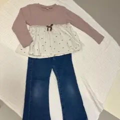 キッズ トップス パンツ セット 120cm プティマイン