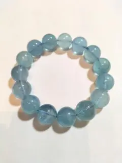 天然石★高品質 大玉 アクアマリン★ラウンド ビーズ