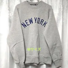 MLB ヤンキース 刺繍 トレーナー 【裏起毛】 Mサイズ