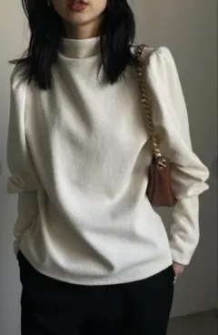 アメリヴィンテージ 2WAY PUFF SLEEVE BOUCLE TOP