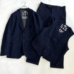 うみまる様専用40CT&525 タケオキクチ デニムスーツ 3ピース XL