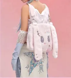 新品未使用｜LOLA DESIGN うさぎ ふわふわ 2WAYバッグ